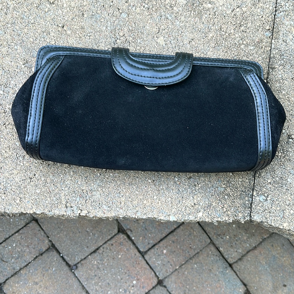 Ann Taylor Loft Black Clutch Bag.